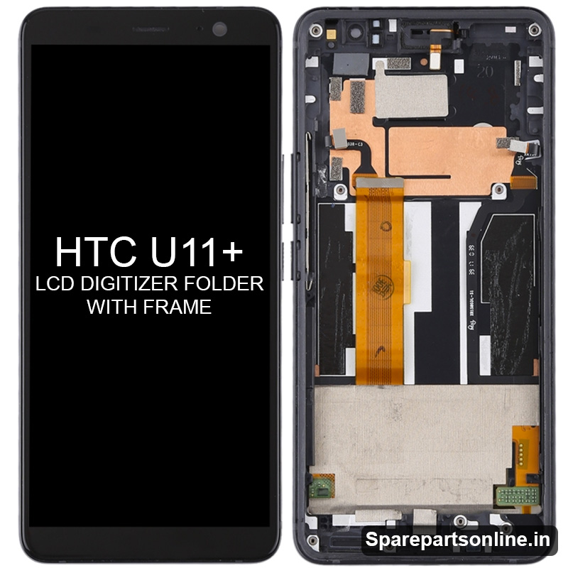 htc-U11-plus-lcd-folder-display-screen-with-frame-black