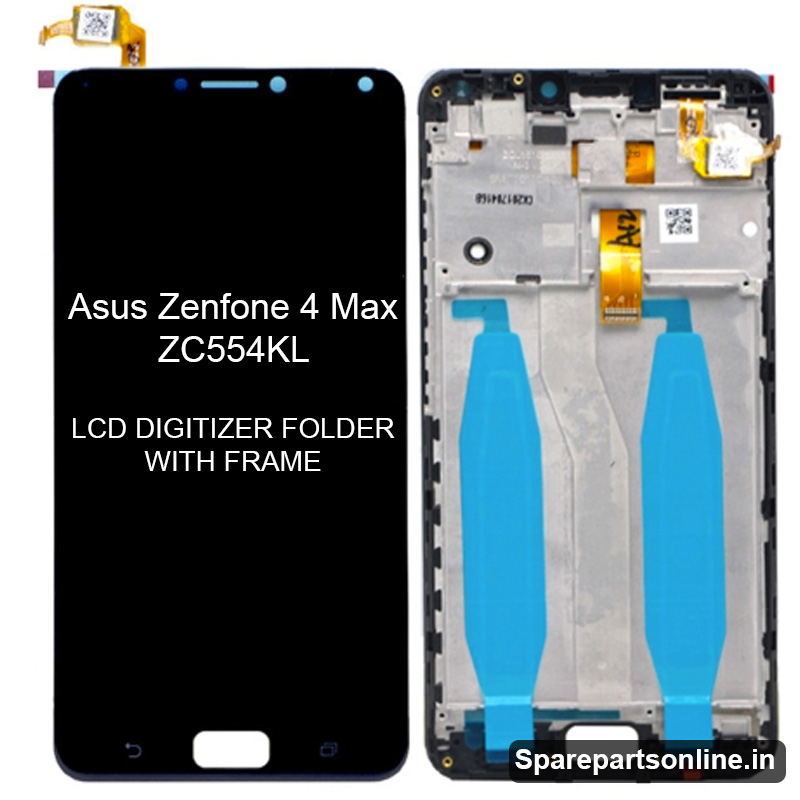 Asus-Zenfone-4-Max-ZC554KL-lcd-screen-display-folder-with-frame-black
