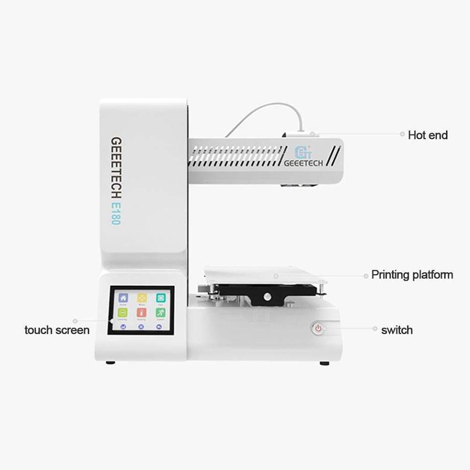 Geeetech E180 Mini 3D Printer with WiFi and Cloud Print High Precision