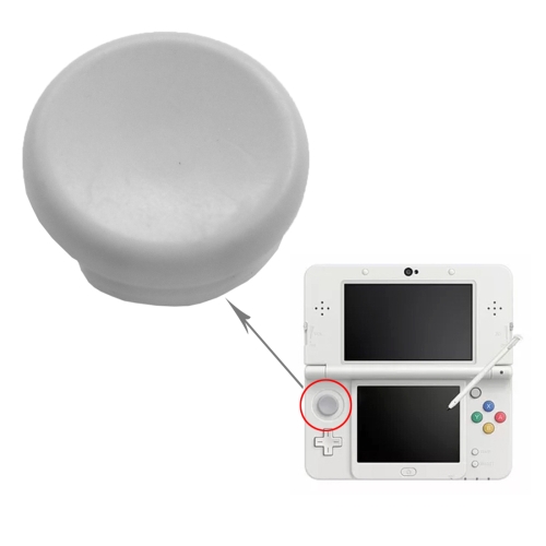 Analog Controller Stick Cap 3D Joystick Cap for New Nintendo 3DS White