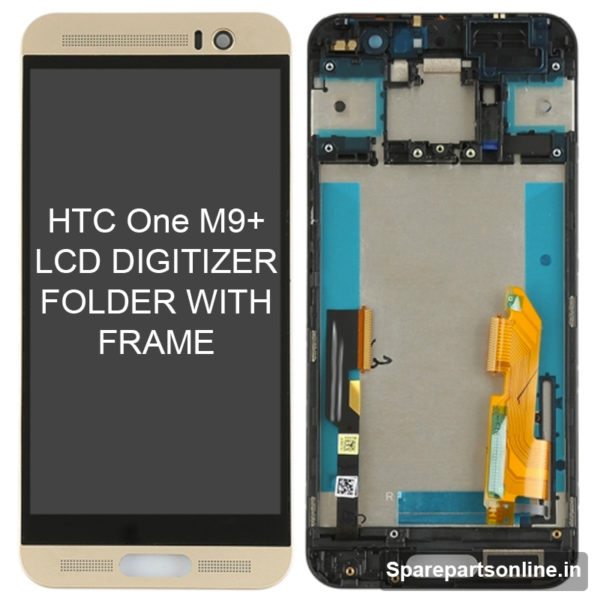 htc-One-M9-Plus-lcd-folder-display-screen-with-frame-gold