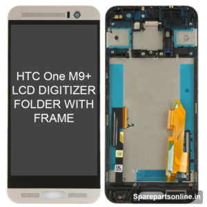 htc-One-M9-Plus-lcd-folder-display-screen-with-frame-silver