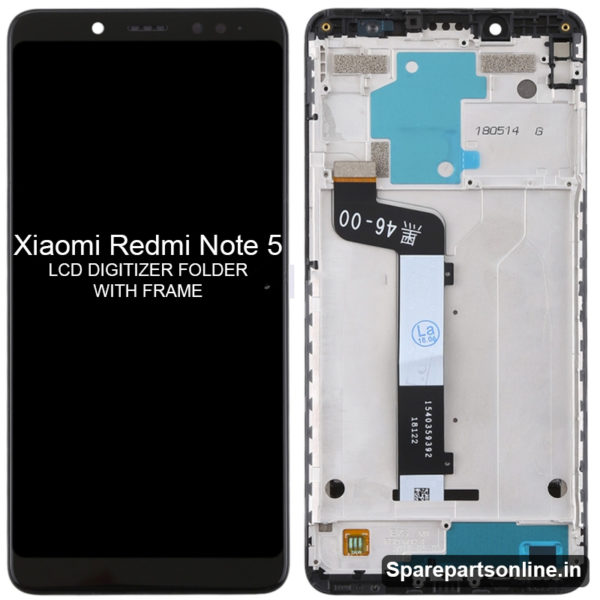 Xiaomi-Redmi-Note-5-lcd-folder-display-screen-with-frame-black