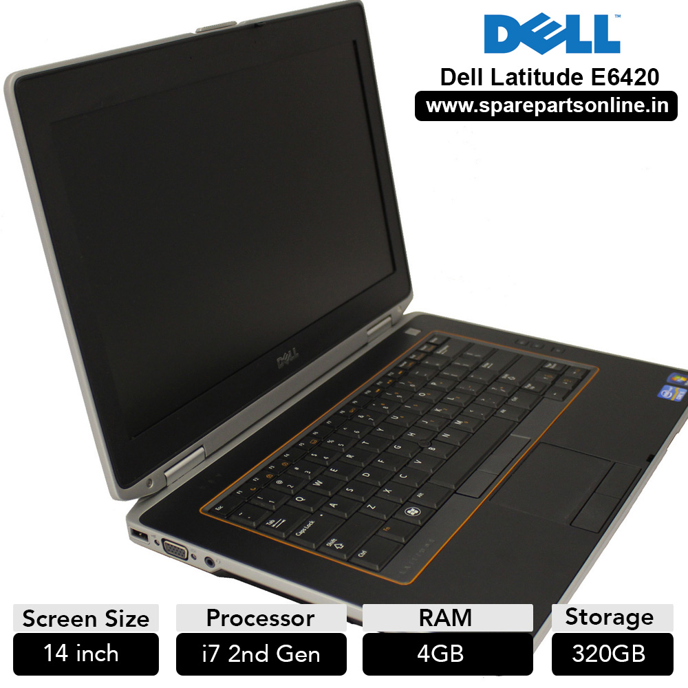 Dell Latitude E6420 Used Laptop with 14 inch Screen Core i7 (2nd Gen