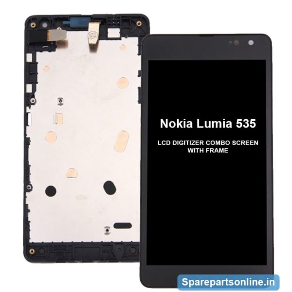 Nokia-Lumia-535-black-lcd-screen-display-digitizer-frame-combo-folder-black
