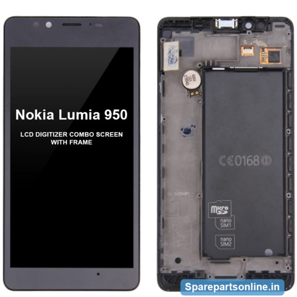 Nokia-Lumia-950-black-lcd-screen-frame-display-digitizer-combo-folder-black
