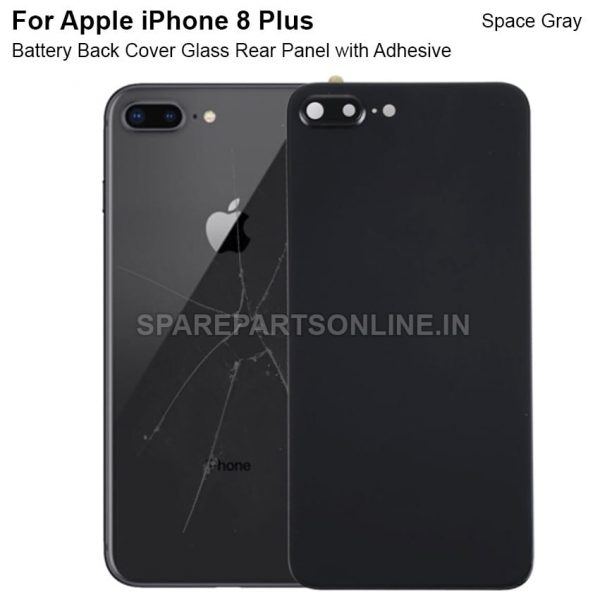 iphone 8 plus space grey battery back cover glass