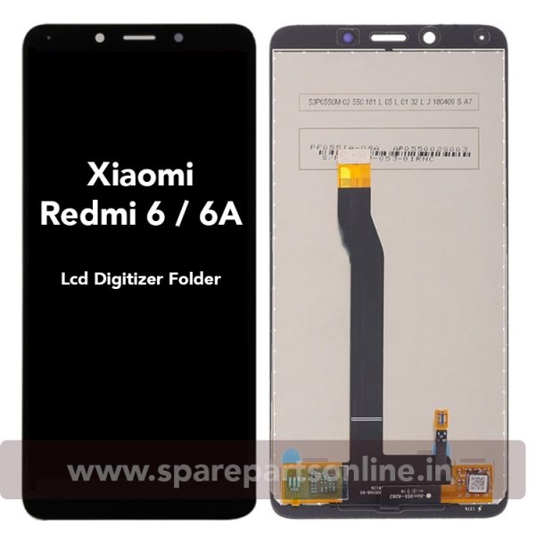 xiaomi redmi 6 6a lcd display digitizer folder glass replacement
