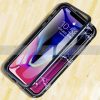 iphone-XS-XR-XSmax-magnetic-metal-case-cover-tempered-glass-protectors