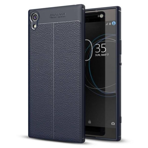 sony-xperia-xa1-ultra-case-ultra-thin-anti-scratch-faux-leather-print-back-cover-tpu-protect-cover-navy-blue