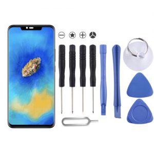 For Huawei Mate 20 Pro Black LCD Screen Display Folder with Digitizer Glass Support Fingerprint Identification