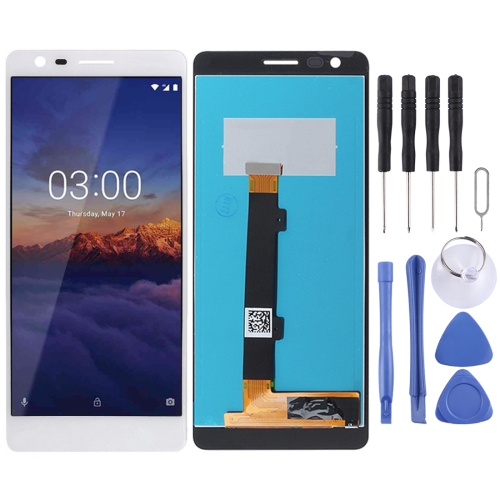 Lcd Screen Display Folder Combo Digitizer Glass for Nokia 3.1 White
