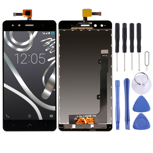 Lcd Screen Display Folder Combo Digitizer Glass for BQ Aquaris X5 Black