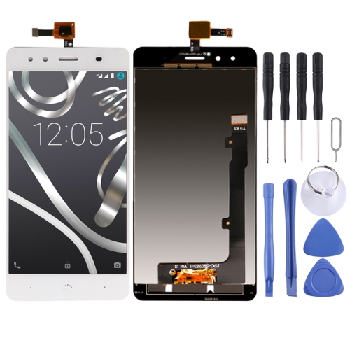Lcd Screen Display Folder Combo Digitizer Glass for BQ Aquaris X5 White