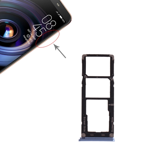 SIM Card Tray SIM Card Tray Micro SD Card Tray for Tecno Camon X Pro Ca8 Blue