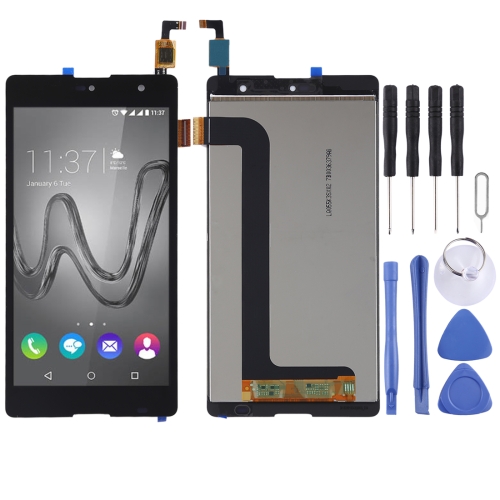 Lcd Screen Display Folder Combo Digitizer Glass for Wiko Robby Black