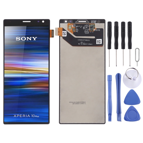 Lcd Screen Display Folder Combo Digitizer Glass for Sony Xperia 10 Plus Black