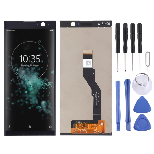 Lcd Screen Display Folder Combo Digitizer Glass for Sony Xperia XA2 Plus Black
