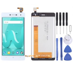 LCD Display Screen with Touch Glass Digitizer Folder for Wiko Jerry 2 (White)