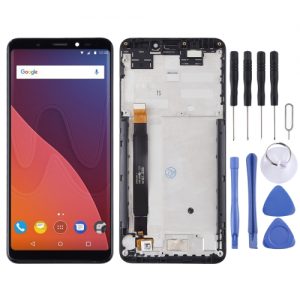 LCD Display Screen with Touch Glass Digitizer Folder with Frame for Wiko View (Black)