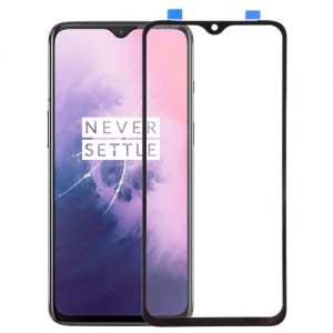 Front Glass Screen Outer Lens for OnePlus 7 (Black)