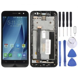 LCD Display Screen Folder Combo with Digitizer Touch Glass with Frame for Asus Zenfone 2 ZE500CL Z00D (Black)