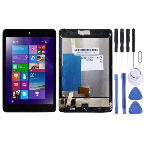 LCD Display Screen Folder Combo with Digitizer Touch Glass with Frame for Lenovo Miix 3-830 (Black)