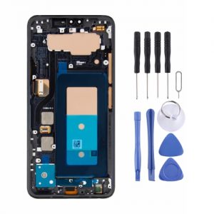 LCD Display Screen Folder Combo with Digitizer Touch Glass with Frame for LG V40 ThinQ (Black)