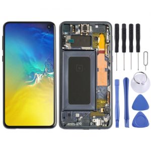 LCD Display Screen with Touch Glass Digitizer Folder with Frame for Samsung Galaxy S10e (Black)