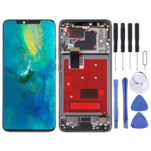 For Huawei Mate 20 Pro Black LCD Screen Display Folder with Digitizer Glass with Frame