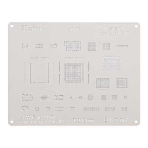 Kaisi A-10 IC Chip BGA Reballing Stencil Kits Set Tin Plate For iPhone 7 Plus 7