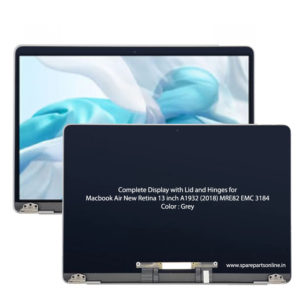 grey display screen replacement for Macbook Air Retina 13-inch A1932 2018 MRE82 EMC-3184
