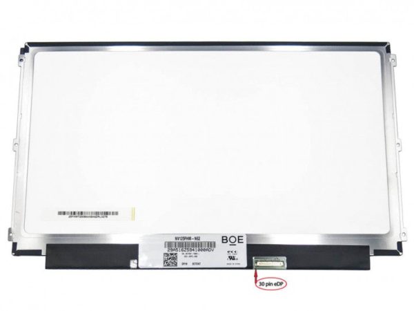 Laptop Display Screen Replacement for NV125FHM-N62 C7CN7 Slim 12.5? 1920*1080 WUXGA-FHD Bottom Right LED 30 PIN,3 Holes Bracket Left & Right